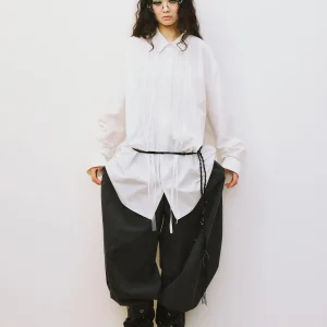 VERMO Casual Oversized Shirt with Tassel Detail Cotton Long Sleeve Neutral Style for Men And Women Spring Collection - AliExpress Shirts & Blouses