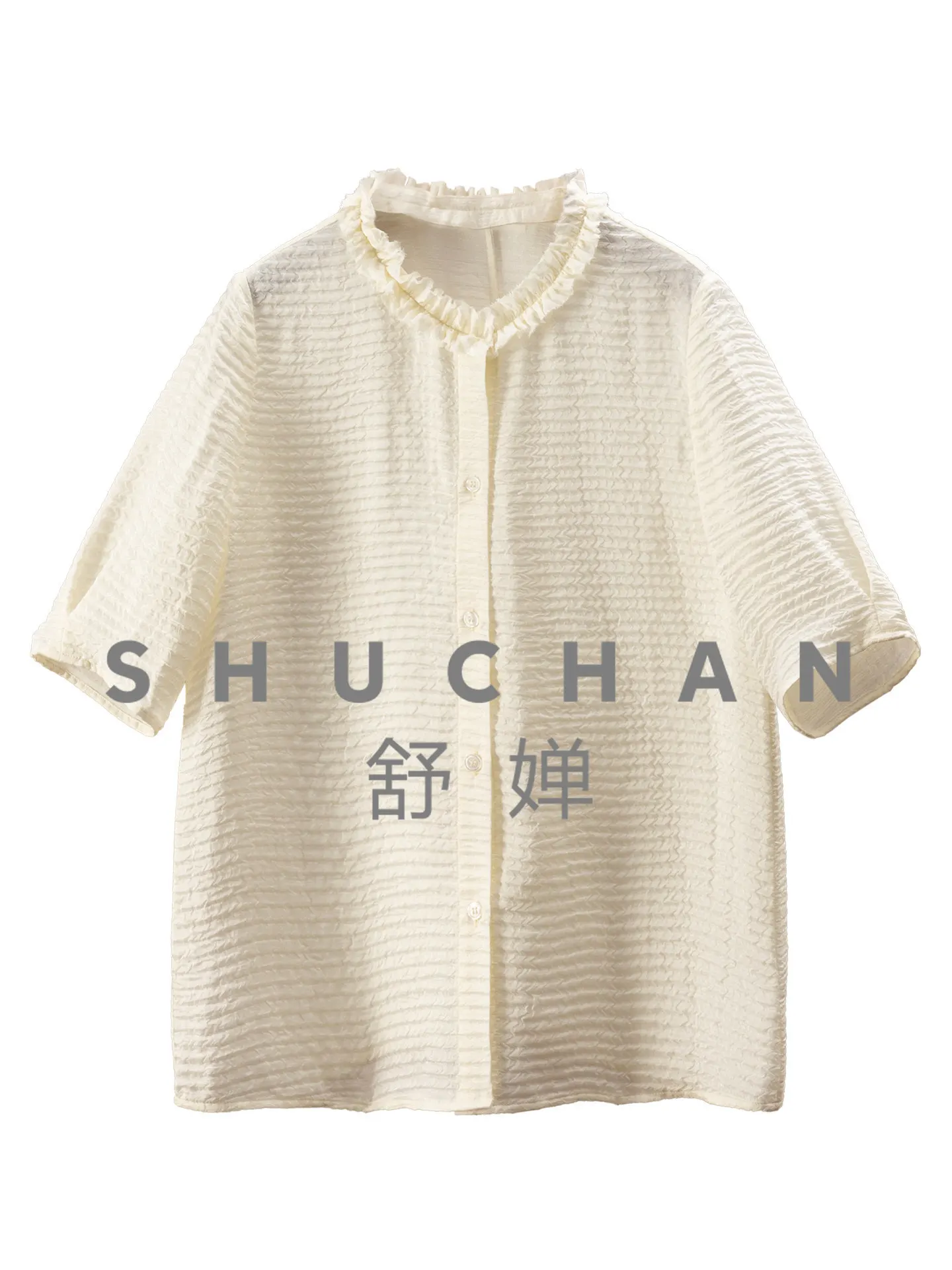 Custom-woven Pleated Silk Lace Collar Short-sleeved Shirt Women's 17M2 Blusas Femininas Com Frete Gratis Tops Mujer - AliExpress Shirts & Blouses