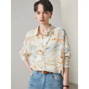Loose Wide Fit Silk irt Women's Spring Summer New Sle Nanjing Wuang Silk Clothing Traditional Chinese Silk - AliExpress Shirts & Blouses