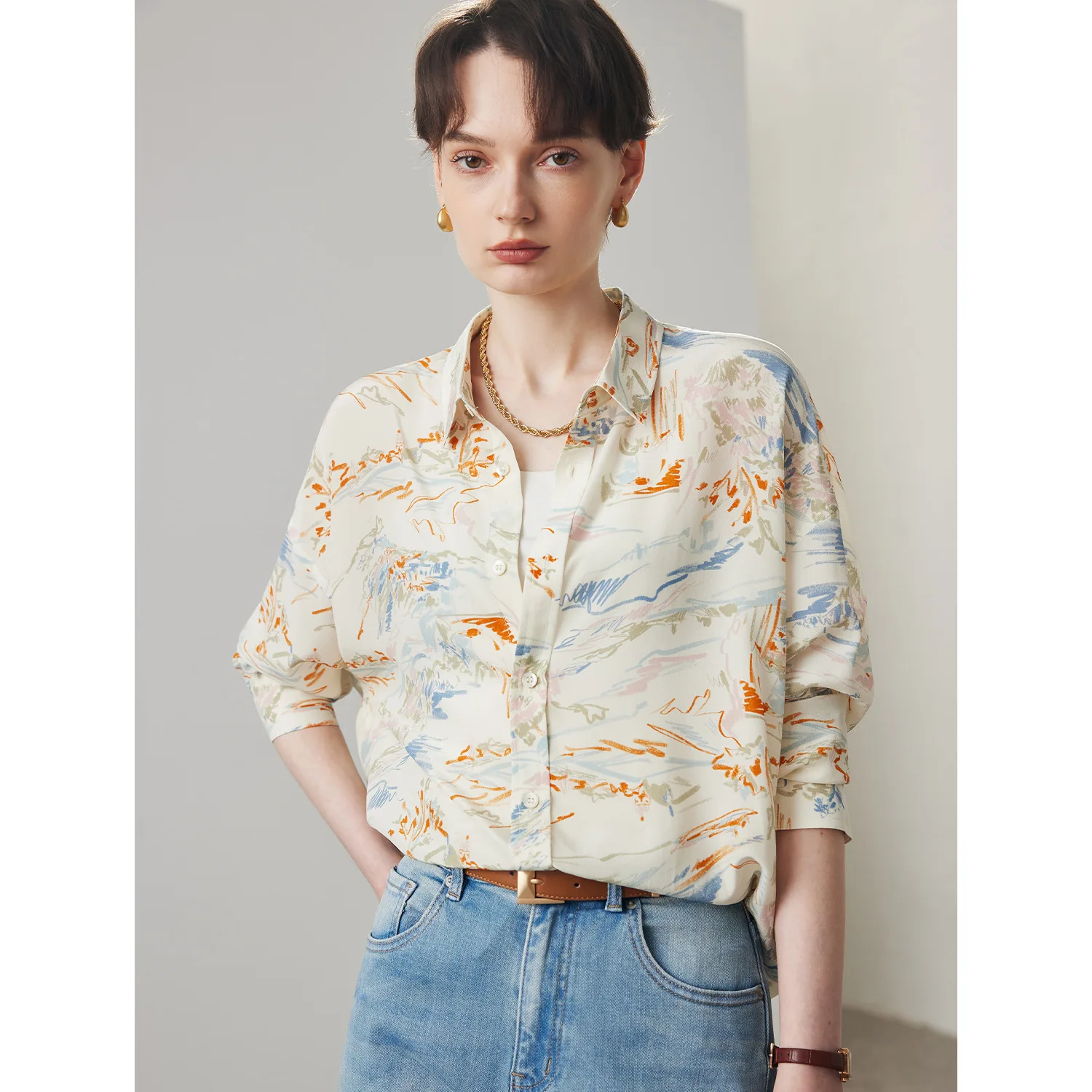 Loose Wide Fit Silk irt Women's Spring Summer New Sle Nanjing Wuang Silk Clothing Traditional Chinese Silk - AliExpress Shirts & Blouses