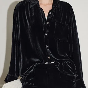 Winsleter-Bottom 100%Real Silk Elegant Shirt, Turn-down Collar Pocket, Women French Retro Loose Blouse, 2026 Spring New T61566CC - AliExpress Shirts & Blouses