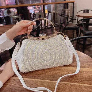 High quality handbag for women in 2023, new niche diamond inlaid shoulder bag, crossbody commuting clip, pearl bag for women - AliExpress Women's Handbags