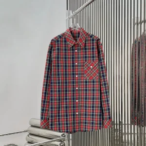 Retro Color Blo Plaid Long Sve Casual Loose Women's irt Slimming Top Faionable Versatile Loose Fit Slimming Effect - AliExpress Shirts & Blouses