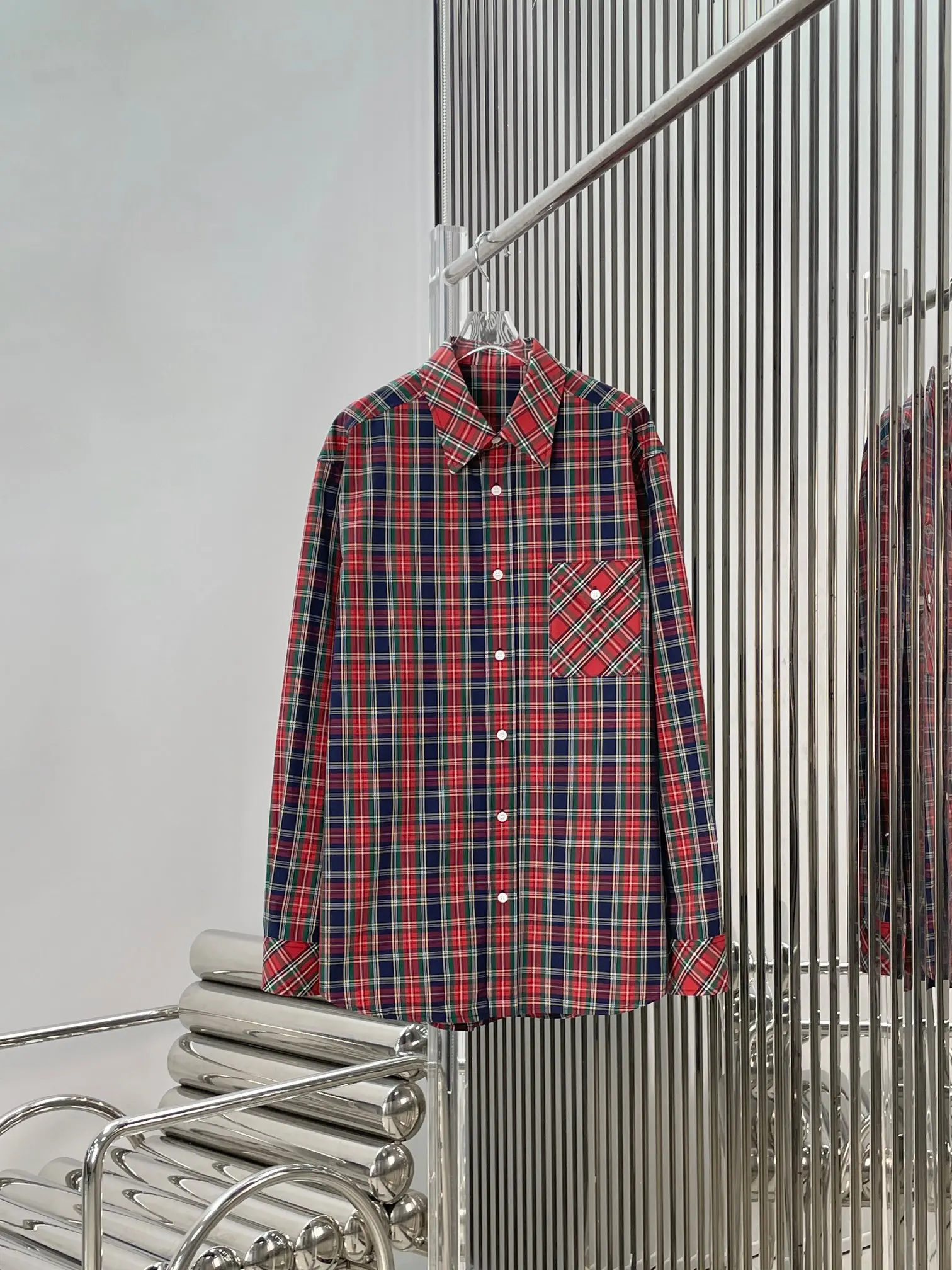 Retro Color Blo Plaid Long Sve Casual Loose Women's irt Slimming Top Faionable Versatile Loose Fit Slimming Effect - AliExpress Shirts & Blouses
