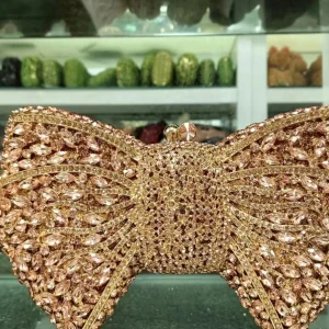 Diamond Embedded Hollow out Evening Clutch Bag Knot Wedding Party Women's Handbag Shape Alloy Handbag - AliExpress Women's Handbags