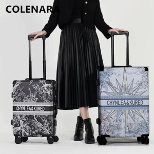 COLENARA High Quality Suitcase PVC Boarding Box Women's Trolley Case Men's Password Box 20"24Inch Women's Rolling Luggage - AliExpress Luggage