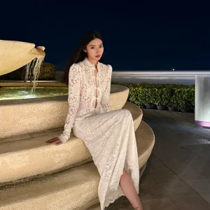 Rosie Vintage Style Long Sleeve Lace Trim See through Open Cardigan Double Row Buttons Well Stitched Floral Print Women's Top - AliExpress Shirts & Blouses