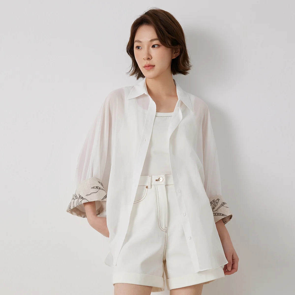 K3143W Luxury Lapel 100% Cotton Blouse Women's Classic Style Long Sleeve Comfortable Breathable Casual Business Shirt - AliExpress Shirts & Blouses