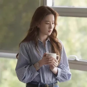 Rose Story Long Sleeve Striped Shirt for Women Commuter Style Loose Fit Blue Color Ladies Premium Quality Casual Shirt - AliExpress Shirts & Blouses