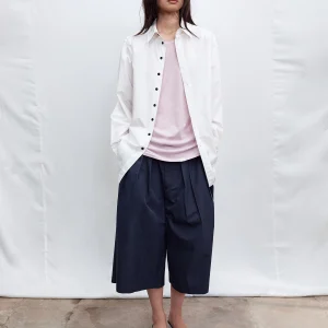 Slim Long Version Pure Cotton Long Sleeve Shirt SHKUCO Line Design Basic Versatile Women's Shirt Neutral Style Waist-Cinching - AliExpress Shirts & Blouses
