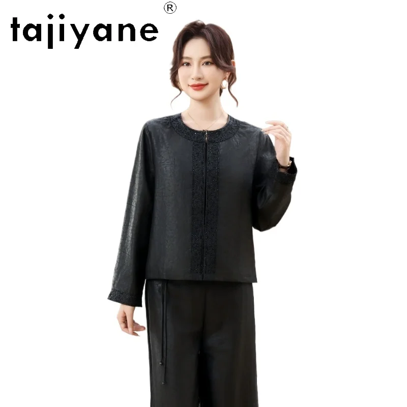 TAJIYANE 100% Mulberry Silk Shirt for Woman Elegant O-Neck Blouse Real Xiangyun Sha Spring Ladies Tops New Women Clothes 2026 셔츠 - AliExpress Shirts & Blouses