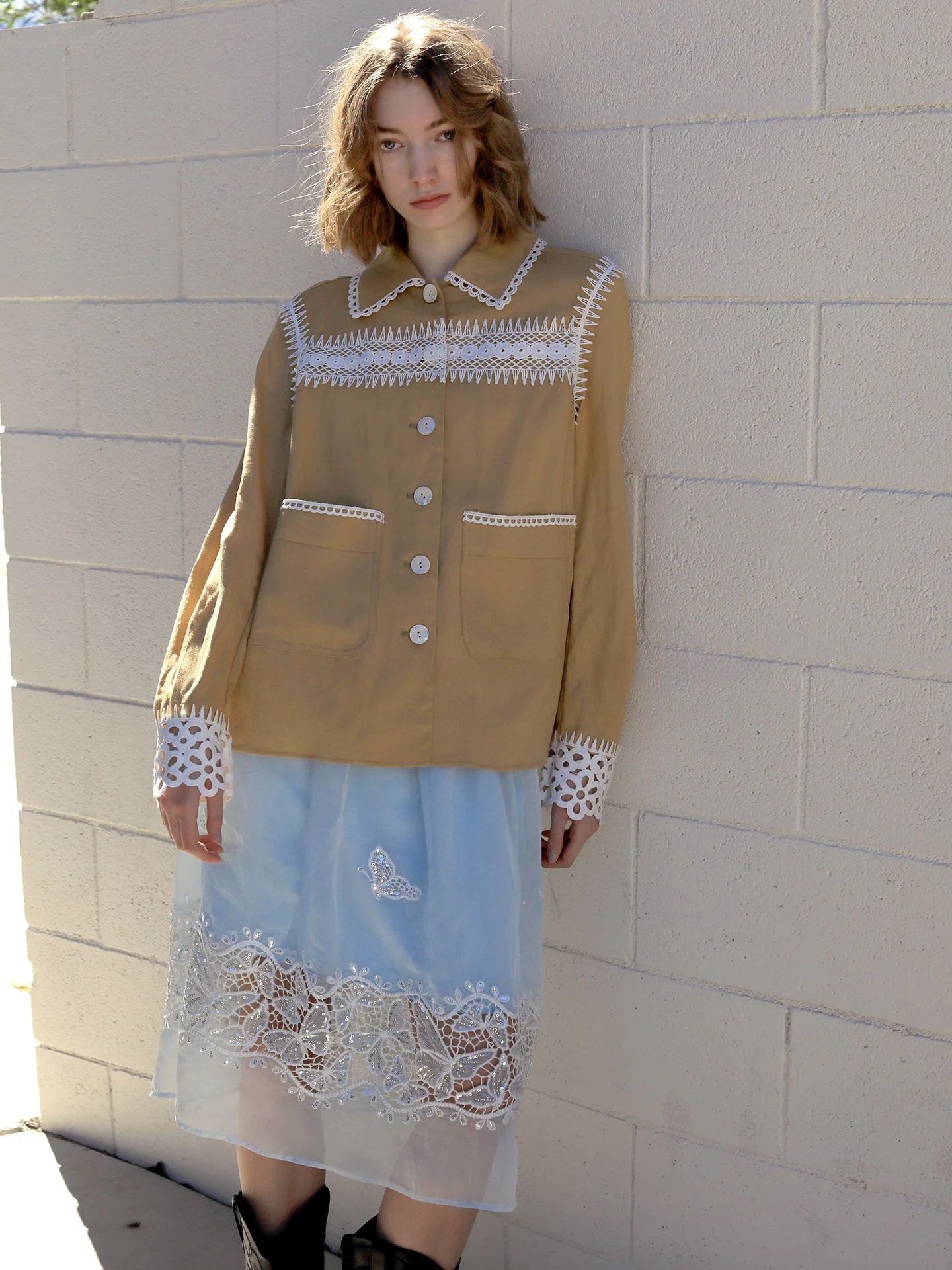 Raynag Linen Lace Trim Shirt Jacket Women's Commute Style Long Sleeve Loose Fit Spring 2026 Ladies Premium Fashion - AliExpress Shirts & Blouses
