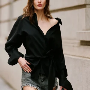 Luna7xi Women's Design Sense Shirt with Tie Collar Asymmetrical Loose Commute Versatile Long Sleeve Top Korean Style Straight... - AliExpress Shirts & Blouses