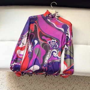 Spring Summer Fashion Daily Vintage Geometric Print Loose Blouses Women's Stand Collar Long Sleeve Casual Shirt - AliExpress Shirts & Blouses