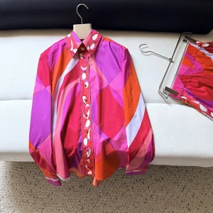 Spring Summer Fashion Daily Casual Vintage Geometric Print Cotton Blouses Women's Turn-down Collar Long Sleeve Loose Shirt - AliExpress Shirts & Blouses