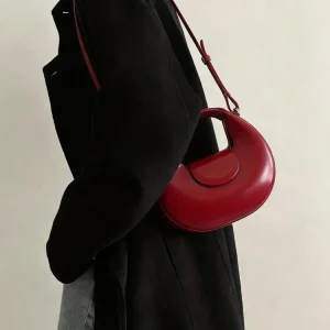 Red Retro Saddle Bag Women's Handbag 2026 New Luxury Small High-End Sensation Shoulder Crossbody Bag Spring Season - AliExpress Women's Handbags