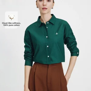 Navigare Casual Cotton irt Women's Long Sve Top Spring 2026 New Sle Small Sailboat Design OL Sle Loose Fit Commute - AliExpress Shirts & Blouses