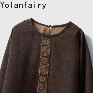 YOLANFAIRY 100% Real Mulberry Silk Blouses Woman Elegant Gambiered Silk Embroidery Pullover Silk Shirt Reversible Womens Tops - AliExpress Shirts & Blouses