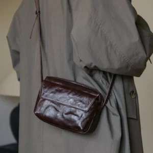 PNDME vintage handmade vegetable tanned cowhide ladies crossbody bag weekend daily luxury genuine leather women's shoulder bag - AliExpress Women's Handbags