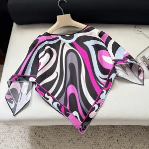 Spring Summer Fashion Daily Casual Vintage Geometric Print Pullovers Women's O-Neck Loose Batwing Long Sleeve Cloak Tops - AliExpress Shirts & Blouses