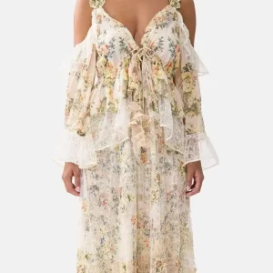 Flower Print Women Silk Shirt Summer Crystal Beaded V-Neck Off-shoulder Flare Sleeve Lace Embroidery Patchwork Fashion Blouse - AliExpress Shirts & Blouses