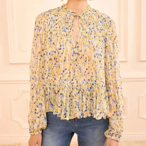 Women Floral Print Loose Silk Blouse Long Sleeve O-Neck Lace-up Casual Fashion Shirt tops - AliExpress Shirts & Blouses