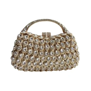Diamond Embedded Evening Bag Metal Hollow out Hand Clutch Bag for Women Elegant Glitzy Party Handbag Glittering Diamond - AliExpress Women's Handbags