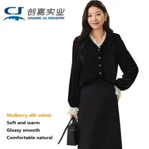 Natural Silk Velvet Women's Blouse Ruffles Collar Long Sleeves. Elegant Luxurious Women Clothing Comfortable Skin-friendly Feel. - AliExpress Shirts & Blouses