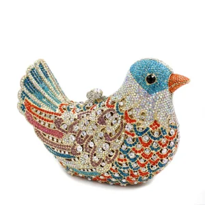 Elegant Dinner Party Clutch Bag with Embedded Diamonds in the Shape of a Bird And Peace  Women's Handbag Hard Alloy Interior - AliExpress Women's Handbags