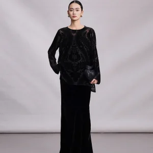 Annibycn High-End Silk Flocked Shirt Women's Base Layer Top Micro-Porous Retro Chinese Style Spring Autumn New National Wind - AliExpress Shirts & Blouses