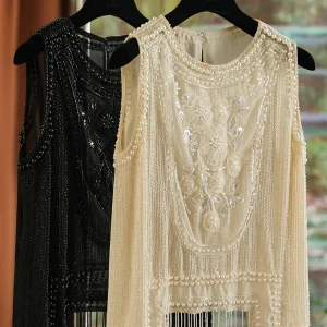 98-102cm Bust Spring Summer Women Elegant Loose Mori Kei Girl Handmade Beading Vest Blouse/Shirts - AliExpress Shirts & Blouses