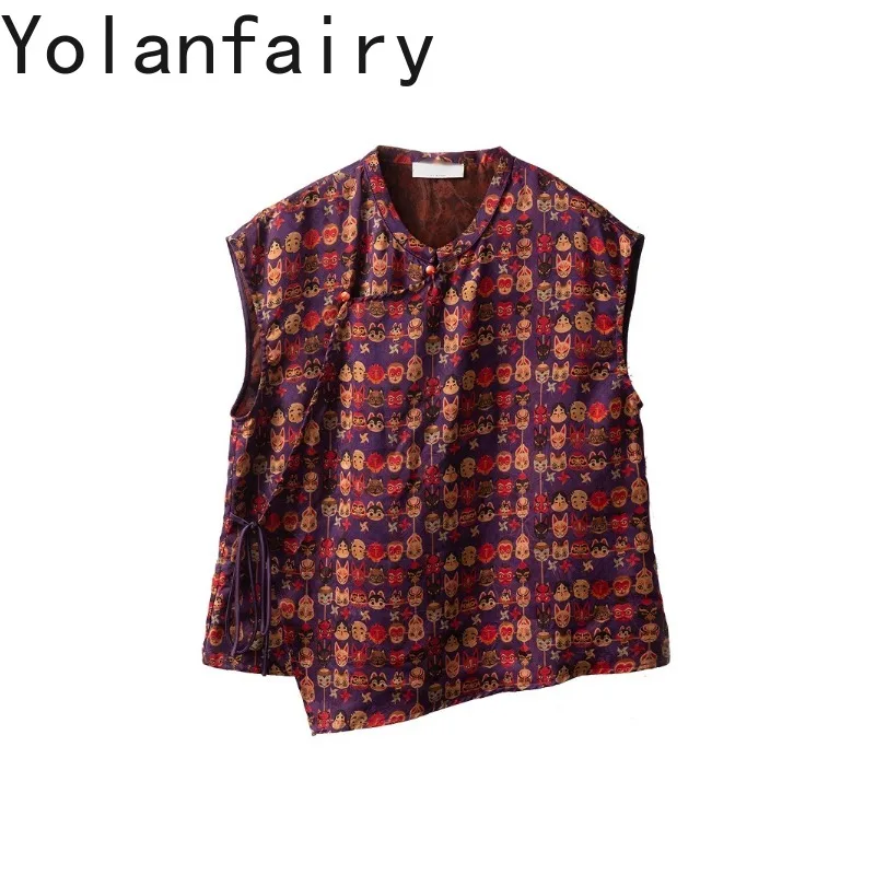 YOLANFAIRY New 100% Real Mulberry Silk T Shirts for Women Tops Summer Sleeveless Blouse Elegant Woman Clothing Tee Shirt Femme - AliExpress Shirts & Blouses