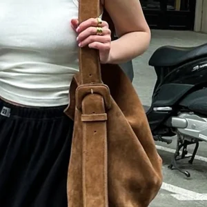 Trendy Arket Autumn Winter Frosted Suede Buet Bag Crossbody Large Capaci Women's Bag Magnetic Clasp Pure Color Korean Sle - AliExpress Women's Handbags