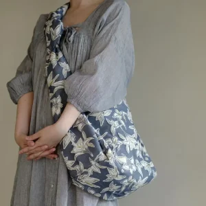 2026 Original Fashion New Plant Flower Cotton Fabric Commuting Large Capacity Single Shoulder Diagonal Cross Bag For Women Trend - AliExpress Women's Handbags