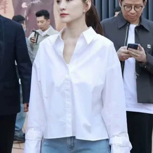 EXJR Women's Long Sleeve Shirt Summer Spring White Collar Sun Protection Belted Design Versatile Commute Style Loose Fit - AliExpress Shirts & Blouses