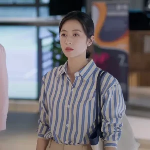 Simple Style Women's Cotton Shirt Blue White Stripes Pure Cotton Long Sleeve Loose Fit Shirt for Autumn by EXJR - AliExpress Shirts & Blouses