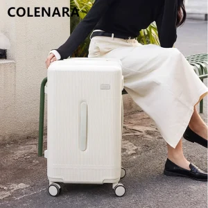 COLENARA PC Luggage High Quality Women's Boarding Case 20"22"24"26"28"30 Inch Family Travel Essentials Trolley Case Suitcase - AliExpress Luggage