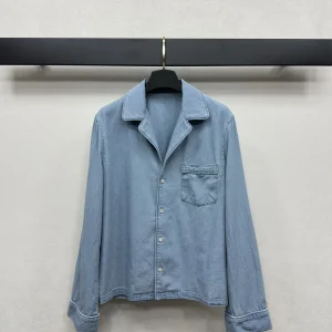 Slimming Effect Fashionable Casual Style Women's Single Buttoned Collared Denim Shirt Loose Fit Short Length Cotton Spring - AliExpress Shirts & Blouses