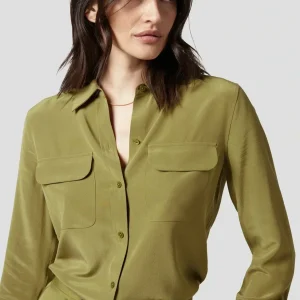 39 Colors Option Draped Sand-washed Mulberry Silk Shirt Women Blouse Classic Double-pockets Solid Color Long-sleeved Silk Shirt - AliExpress Shirts & Blouses