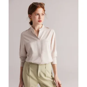 2026 Spring Summer New Long-sleeved Collar Commuting 100% Silk Shirt Shirt Women - AliExpress Shirts & Blouses