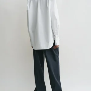 Pure Cotton White V-Neck Shirt Women 2025 Spring And Summer New Simple Loose Long-Sleeved Top - AliExpress Shirts & Blouses