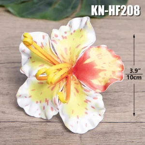 Wholesale 120pcs Hair Accessories Hair Pick Hibiscus EVA Flower for Hula Dance Girl Women Decoration for Tahitian Dance Costum - AliExpress New Headwear