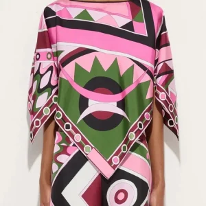 Summer Fashion Vintage Geometric Pattern Print Loose Tops Women's O-Neck Batwing Long Sleeve Loose Pullovers - AliExpress Shirts & Blouses