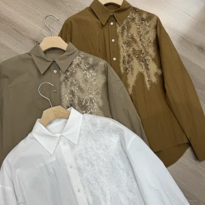 New Spring/Summer High-Quality Fashionable Lapel Long-Sleeve Embroidered Shirt For Women 2026 - AliExpress Shirts & Blouses