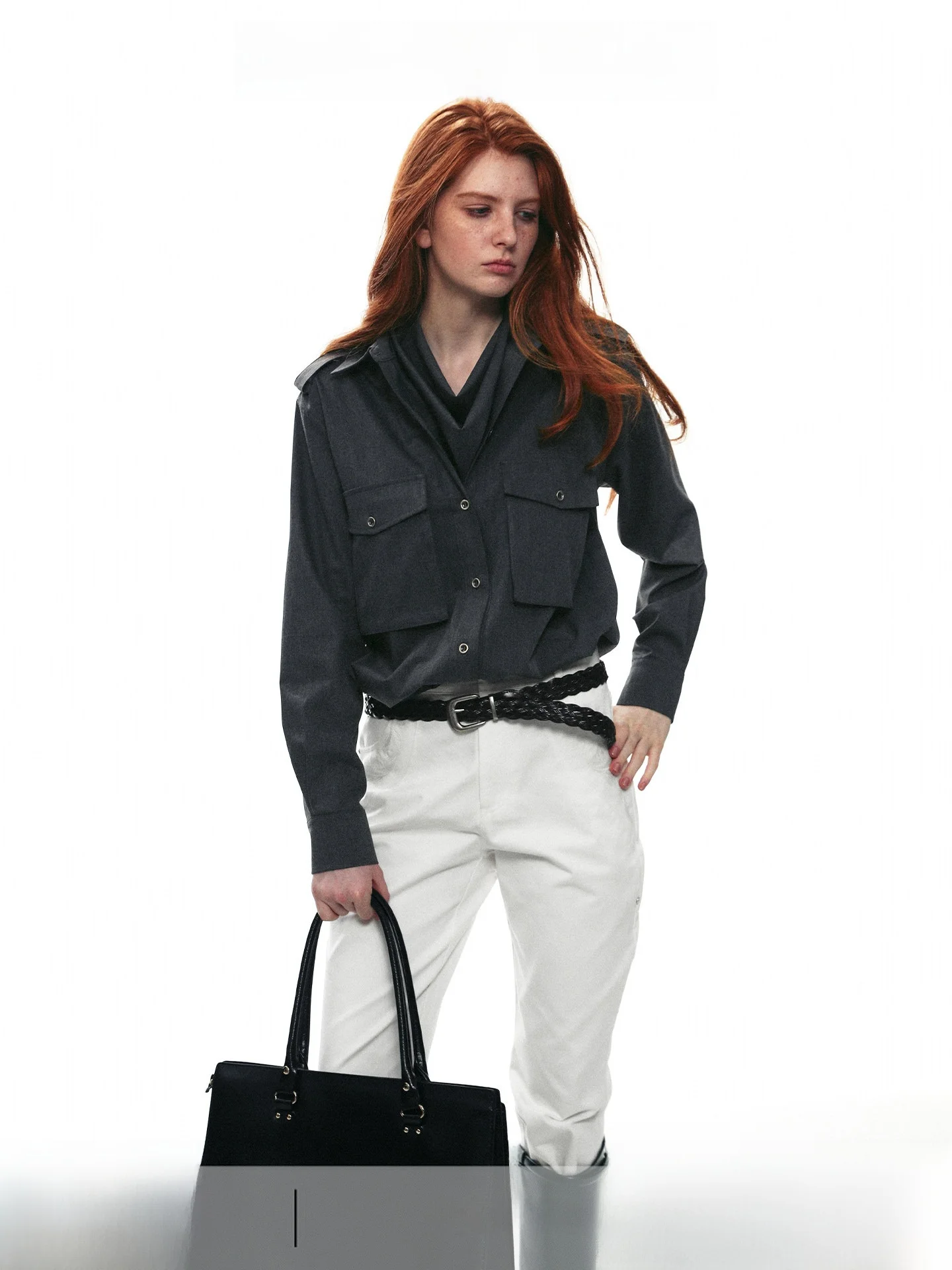 Retro Detachable Long Sleeve Loose Women's Shirt Casual Workwear Shirt Single Moment 26AW Fashion Ladies Premium Clothing - AliExpress Shirts & Blouses