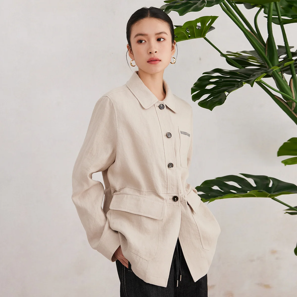 K3055W Ladies Spring Clothes Luxury Women's Clothing Shirts High Quality Long 100% Linen Blouse - AliExpress Shirts & Blouses