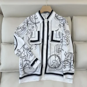Spring Summer New Arrival Silk Long Sleeve Printed Collar Women's Shirt Comfortable Breathable Casual Style A-Line Silhouette - AliExpress Shirts & Blouses
