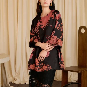 New Summer Shirt Women's Handmade Button Slanted Waist Inward Chinese Style Loose Fit round Neck Seven Sleeve Floral Print - AliExpress Shirts & Blouses