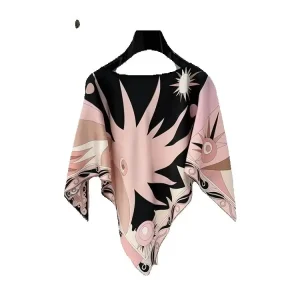 Summer Fashion Beach Vintage Geometric Print Loose Tops Women's O-Neck Batwing Half Sleeve Loose Casual Pullovers - AliExpress Shirts & Blouses