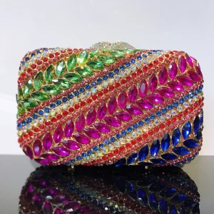 Evening Clutch Bag Embellished with Diamonds Handheld Wedding Banquet Women's Bag Tassel Design Small Square Handbag - AliExpress Women's Handbags